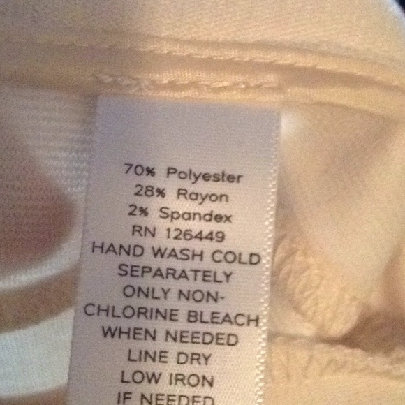 MARC BOWER PONTE KNIT OFF WHITE PANTS NOT WORN - Picture 6 of 6